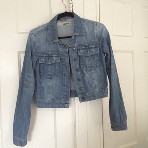 Topshop denim crop jacket